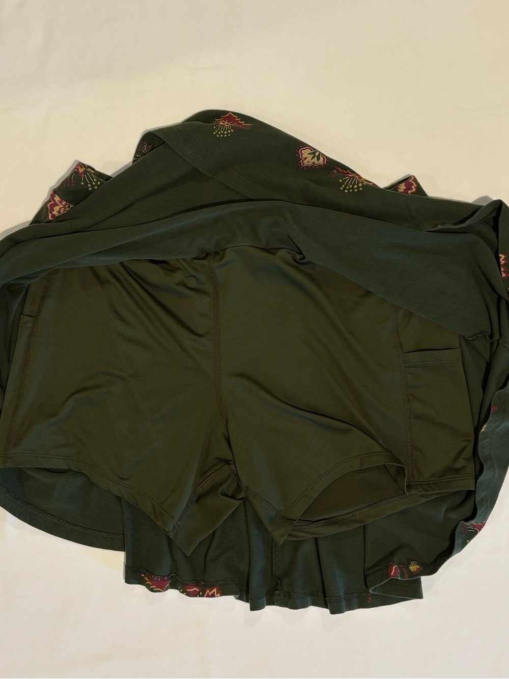 Toad&Co Olive Green 'Birdie' Skort Size XL - Picture 4 of 9